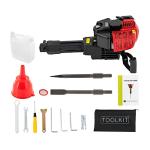 Gas-Powered Demolition Jack Hammer with Chisels