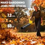LITEKON Cordless Leaf Blower with 2 Batteries