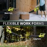 21V Cordless Electric Leaf Blower with Batteries