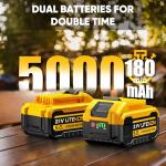 LITEKON Cordless Leaf Blower with 2 Batteries