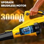 LITEKON Cordless Leaf Blower with 2 Batteries