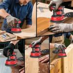 Milwaukee Compatible Cordless Orbital Sander with Dust Collector