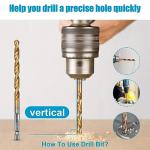 19-Piece Hex Shank Drill Bit Set for Metal and Wood