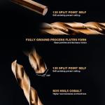 HIDOTOL 115-Piece Cobalt Drill Bit Set