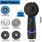 Cordless 4000mAh Angle Grinder Tool, Portable & Powerful
