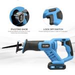 G LAXIA 20V Cordless Reciprocating Saw with Blades