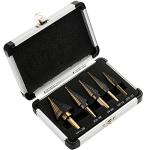 IRONANT 5-Piece Titanium Step Drill Bit Set