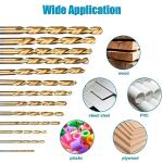 19-Piece Hex Shank Drill Bit Set for Metal and Wood