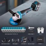 MoJoTools 21V Cordless Brushless Angle Grinder