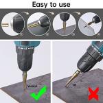 IRONANT 5-Piece Titanium Step Drill Bit Set