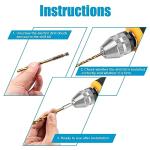 19-Piece Hex Shank Drill Bit Set for Metal and Wood