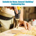 19-Piece Hex Shank Drill Bit Set for Metal and Wood