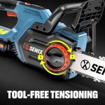SENIX 20V Cordless 10" Brushless Chainsaw