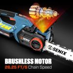 SENIX 20V Cordless 10" Brushless Chainsaw