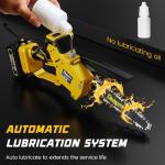 Cordless Mini Chainsaw with Dual Chain Sizes