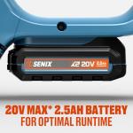 SENIX 20V Cordless 10" Brushless Chainsaw