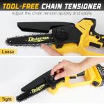 Cordless Mini Chainsaw with Dual Chain Sizes
