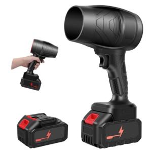 Cordless Handheld Leaf Blower with 2 Batteries