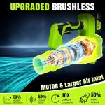 Cordless Electric Leaf Blower with 2 Batteries