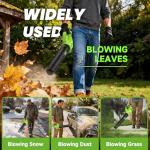 Cordless 650CFM Leaf Blower with Batteries and Charger