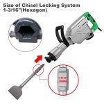 JACKCHEN 4" Tile and Stone Chisel Bit