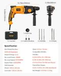 VEVOR 1 Inch SDS-Plus Rotary Hammer Drill