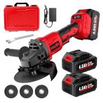 FULLYEA Cordless Angle Grinder Kit with Batteries