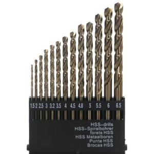 Cobalt Drill Bits Set 1.5-6.5mm - 13PCS