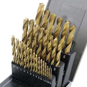 Titanium Plated Drill Bit Set - 29 Pieces