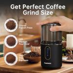 Cordless Electric Coffee Grinder - USB Rechargeable
