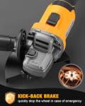MAXCULAR Cordless Angle Grinder with Variable Speeds