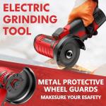 Creddux 3-Inch Cordless Mini Angle Grinder Set