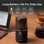 Cordless Electric Coffee Grinder - USB Rechargeable