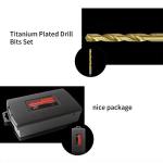 Titanium Plated Drill Bit Set - 29 Pieces