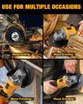 MAXCULAR Cordless Angle Grinder with Variable Speeds