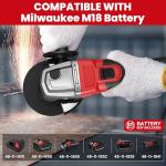 Byczone Cordless Angle Grinder for Milwaukee M18