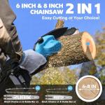 Cordless Mini Chainsaw for Easy Tree Pruning