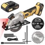 Inequalit Mini Cordless Circular Saw with Laser Guide