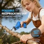 Cordless FULLYEA Reciprocating Saw with 2 Batteries