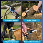 Cordless Mini Chainsaw for Easy Tree Pruning
