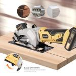 Inequalit Mini Cordless Circular Saw with Laser Guide