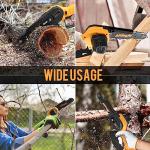 6-Inch Cordless Mini Chainsaw with 2 Batteries