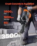 VEVOR 3500W Electric Demolition Hammer with Chisels