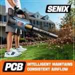 SENIX 20V Cordless Leaf Blower with Cruise Control