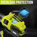 EWORK 21V Cordless Leaf Blower with Turbo Mode