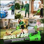 Cordless 1200W Brushless Leaf Blower with Batteries