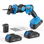 20V Cordless Reciprocating Saw with Batteries and Blades