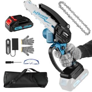 Cordless 6-Inch Mini Electric Chainsaw for Trimming