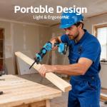 20V Cordless Reciprocating Saw with Batteries and Blades