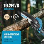 Cordless 6-Inch Mini Electric Chainsaw for Trimming